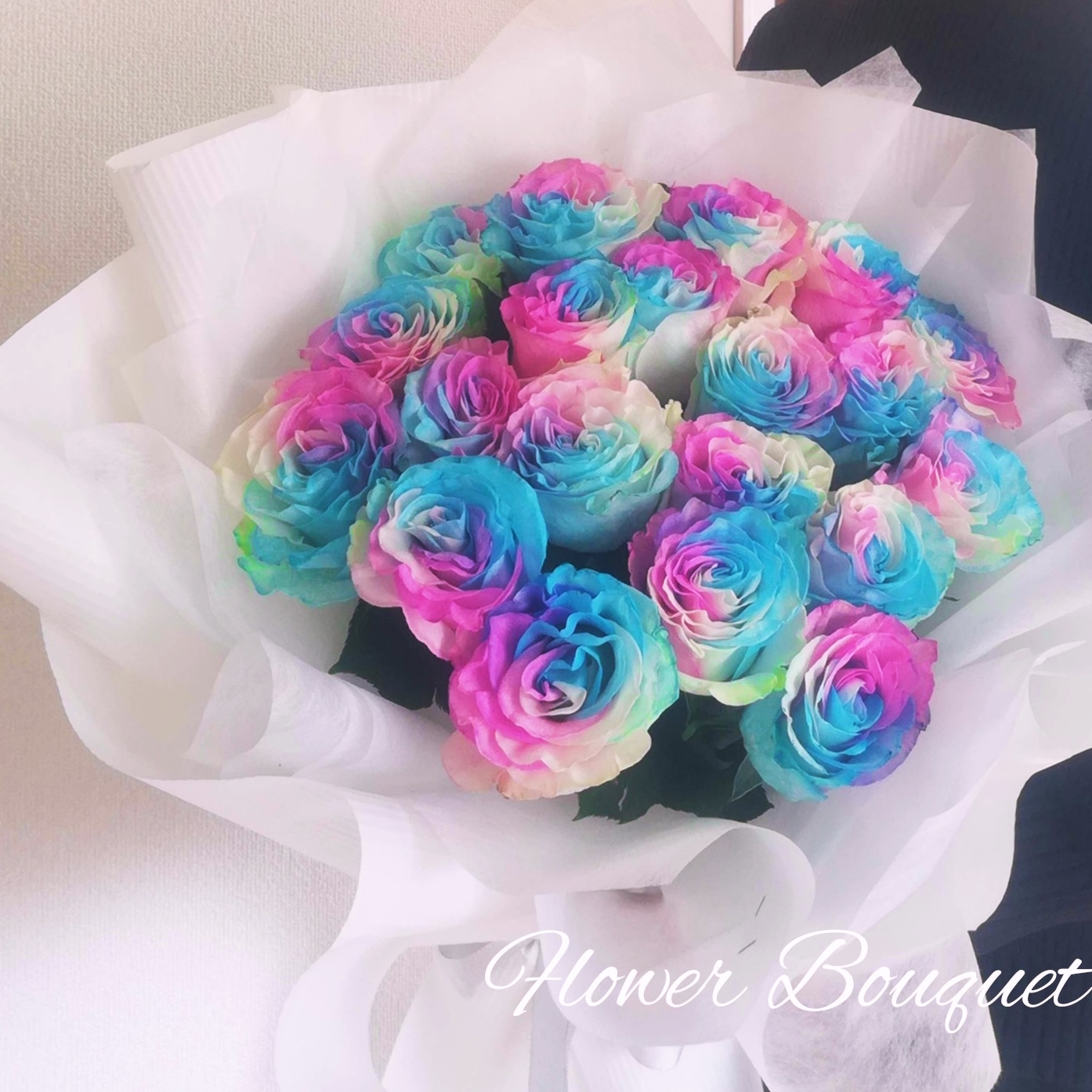HANAYA | 【パステルローズブーケ 】 レインボーローズ 七色の薔薇 喜ばれる花 開店祝い ・ 開業祝い ・ 開院祝い ・ 就任祝い ・ 周年祝い ・ 誕生祝い ・ コンサート祝い ・ 出演祝い ・ 発表会祝い / Bouquet / bouquet / Flowerbouquet / flowerbouquet / Flowers / flowers / 日本全国発送可能｜北九州・小倉北区霧ヶ丘・鍛冶町のお花屋さん